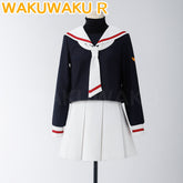 【In Stock】WakuWaku-R Anime Card Captor Sakura Kinomoto Sakura Cosplay Uniform JK