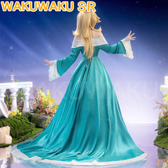 【In Stock】【Size S-3XL】WakuWaku-SR Movie Rosalina Costume Blue Princess Dress