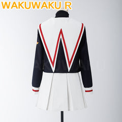 【In Stock】WakuWaku-R Anime Card Captor Sakura Kinomoto Sakura Cosplay Uniform JK