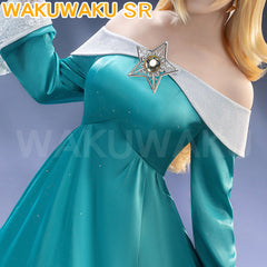 【In Stock】【Size S-3XL】WakuWaku-SR Movie Rosalina Costume Blue Princess Dress