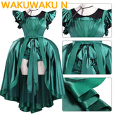 WakuWaku-N Agnes Cosplay Green Evening Gown Dress Wolf Girl Cosplay