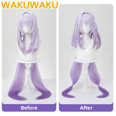 Castorice Wig Game Honkai: Star Cosplay WakuWaku Women Purple Long Hair Castorice Cosplay High Heat Resistant Hair