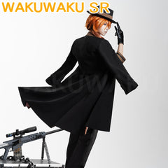 Nakahara Chuuya Cosplay Costume Anime Cosplay WakuWaku-SR Men Costume Chuuya Cosplay Coat Halloween Chuya Cosplay Hat Uniform