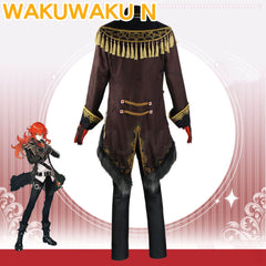 【In Stock】【XS-3XL】WakuWaku-R Diluc Ragnvind Cosplay Game Genshin Impact Black Suit Halloween