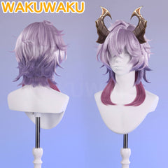 【In Stock】WakuWaku Game Genshin Impact Durin Wig 50cm Pink Purple Hair
