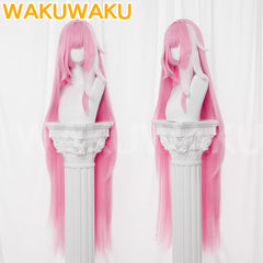 【In Stock】WakuWaku Game Honkai Impact 3rd Elysia Cosplay Wig Long 112CM Pink Hair