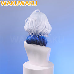WakuWaku Game Wuthering Waves Galbrenr Wig Cosplay Women Blue 35cm Hair