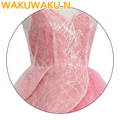 【In Stock】Glinda Cosplay Costume WakuWaku-N Wicked Pink Purple Colorful Dress Halloween