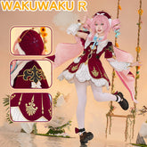 Hyacine Cosplay Costume Game Honkai: Star Rail WakuWaku-R HSR Women Cute Dress Hyacine Costume Amphoreus Cosplay