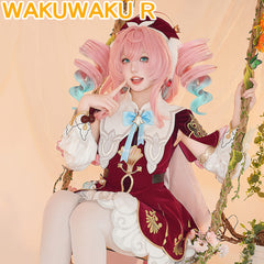Hyacine Cosplay Costume Game Honkai: Star Rail WakuWaku-R HSR Women Cute Dress Hyacine Costume Amphoreus Cosplay