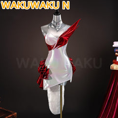 Game League of Legends KDA Pop Girl Cosplay LOL WakuWaku-N Firestarter Red Costume