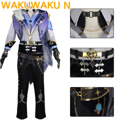 【In Stock】【XS-3XL】WakuWaku-N Kaeya Cosplay Game Genshin Impact Men Halloween Suit