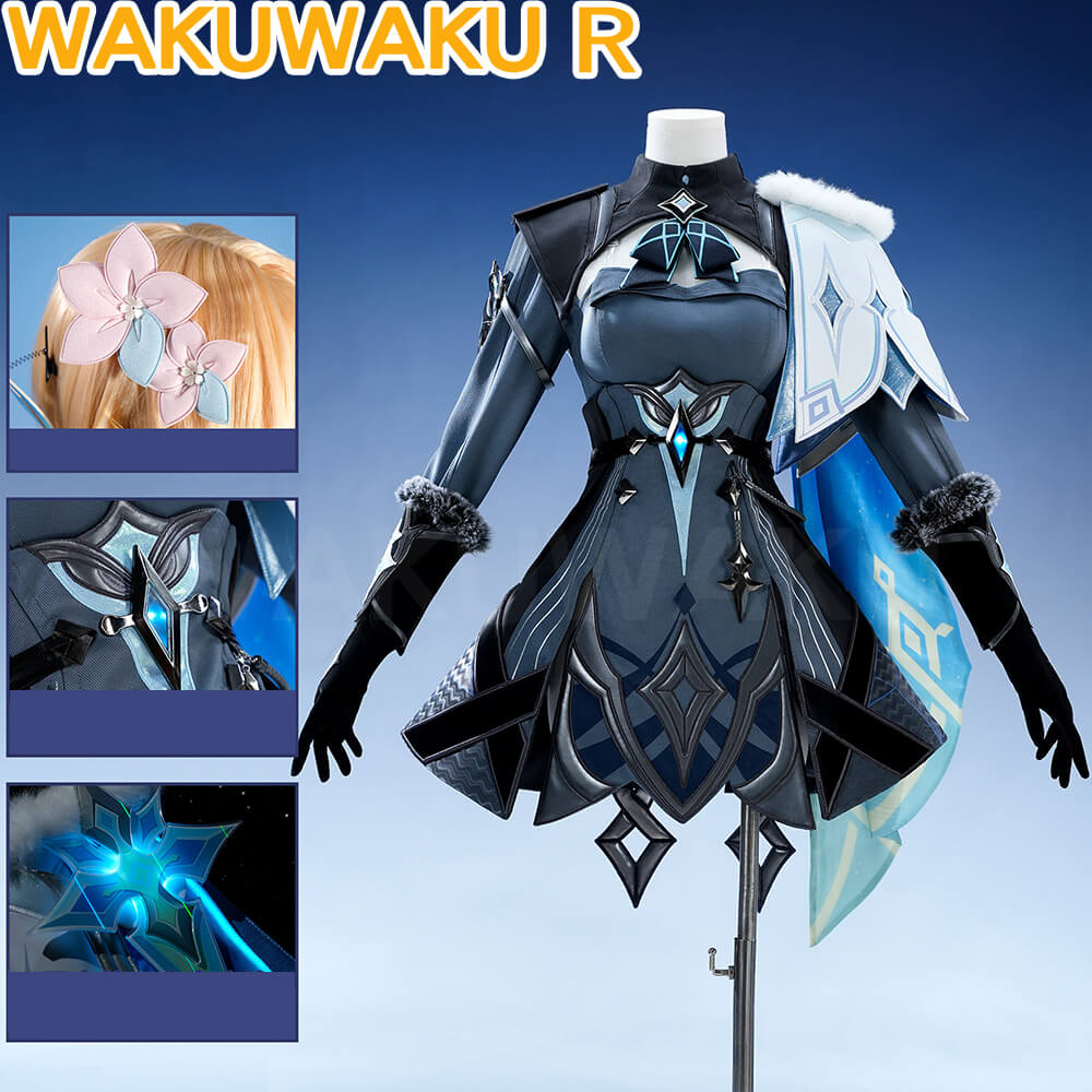 Game Genshin Impact Lumine Traveler Cosplay Costume