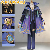 【S-2XL】WakuWaku Game Genshin Impact Mitya Cosplay Wig Men Suit Snezhnaya