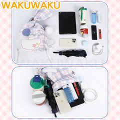 Nikki Cosplay Bag Game Infinity Nikki WakuWaku Nikki Cosplay Backpack Drawstring Sad Sack Bag Christmas Cute Nikki Cosplay