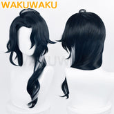 【In Stock】WakuWaku Game Genshin Impact Pantalone Cosplay Wig Black Hair