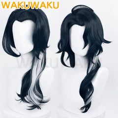 【In Stock】WakuWaku Game Genshin Impact Pantalone Cosplay Wig Black Hair