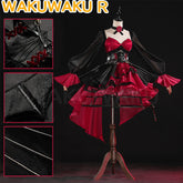 【S-2XL】WakuWaku-R Game Wuthering Waves Phrolova Costume Red Short Dress