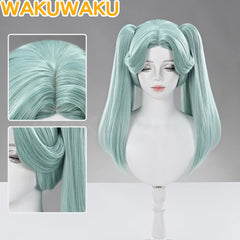【In Stock】WakuWaku Lucy Rebecca Cosplay Wig Anime Green Long Hair