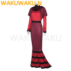 【In Stock】【S-2XL】WakuWaku-N Rosie Costume Anime Cosplay Sexy Red Dress