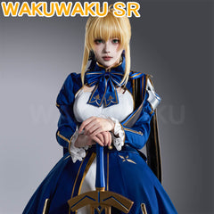 【In Stock】Game Honkai: Star Rail Saber Cosplay HSR Blue Dress