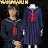 WakuWaku-N Shimizu Hinako Cosplay Anime Women School JK Uniform Dress