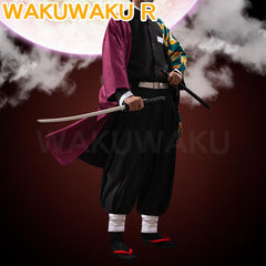 【In Stock】WakuWaku-R Tomioka Giyuu Cosplay Anime Kimono Uniform Demon