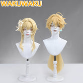 【In Stock】WakuWaku Game Genshin Impact Aether Lumine Traveler Cosplay Wig