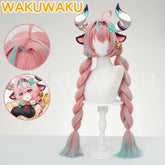【In Stock】WakuWaku Game Genshin Impact Varesa Wig Women Pink Long Hair