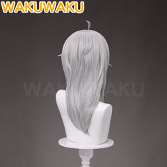 WakuWaku Game Wuthering Waves Zani Cosplay Wig Grey Long Hair