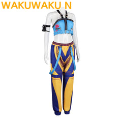 Wakuwaku-N Anime Kpop Killer Cosplay Costume Yellow Series