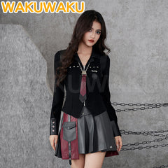 【Official】Wriothesley Cosplay Costume Game Genshin Impact WakuWaku Women Daily Costume Shirt Wriothesley Doujin Christmas