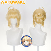 Saber Cosplay Wig Game Honkai: Star Rail Cosplay HSR Saber Women 37cm Hair FATE Saber FGO Free Wig Cap