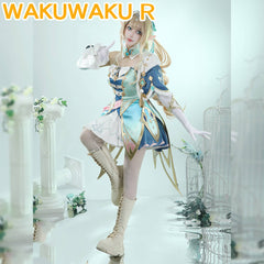 【XS-2XL】WakuWaku-R Game Genshin Impact Vesna Costume Halloween Dress Snezhnaya