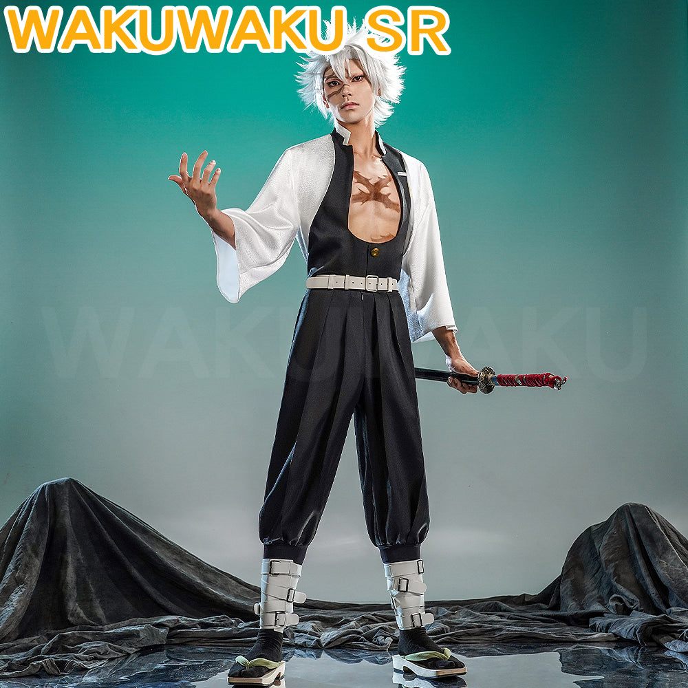 【In Stock】WakuWaku-SR Shinazugawaa Sanemi Costume Anime Cosplay Men Uniform