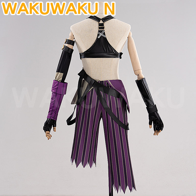 Jinx Cosplay Costume Anime Arcane Women LOL Arcane Jinx Cosplay Costume Plus Size