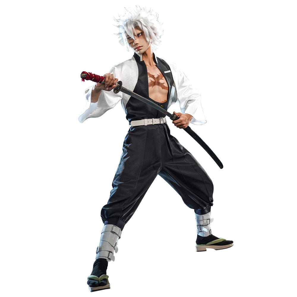 【In Stock】WakuWaku-SR Shinazugawaa Sanemi Costume Anime Cosplay Men Uniform