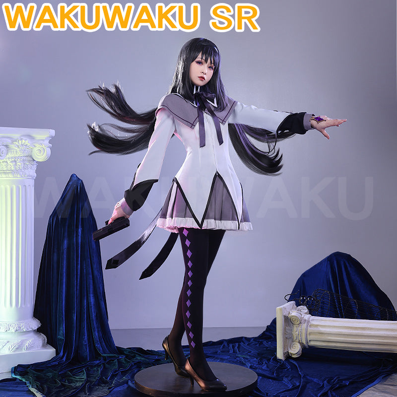 WakuWaku-SR Anime Puella Magi Madoka Magica Akemi Homura Cosplay Cute Uniform