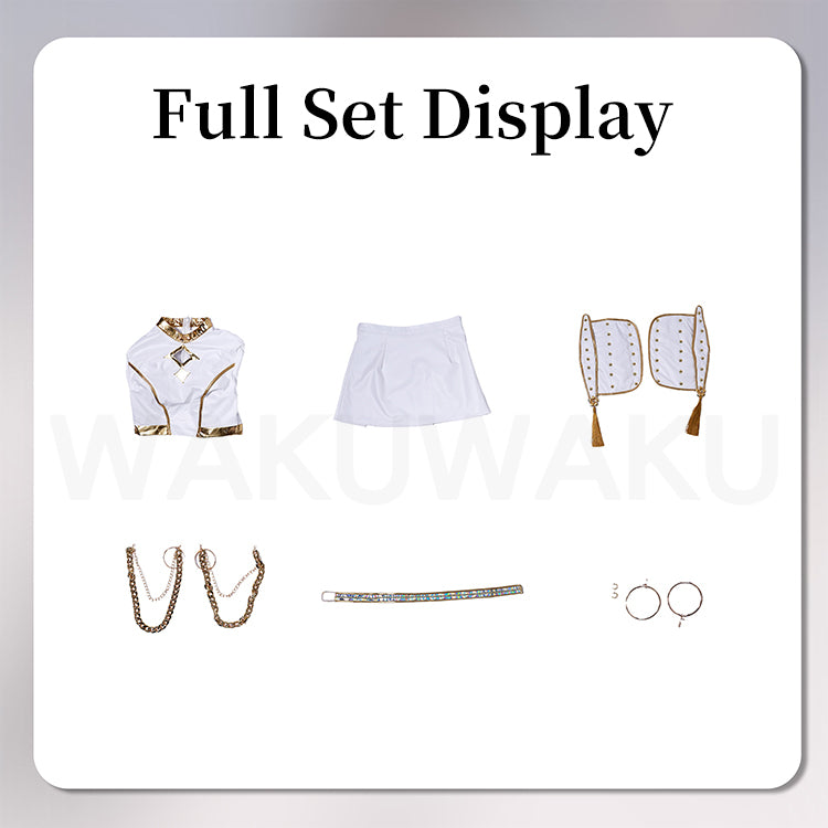 【In Stock】Wakuwaku-N Movie Anime Kpop Killer Costume White Golden Suit