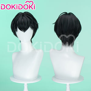 DokiDoki Virtual Idol PLAVE Cosplay Hamin Wig Short Straight Black Hair Yu Hamin