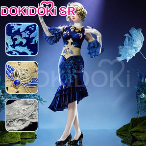DokiDoki-SR Game Identity V Cosplay Doctor Emily Dyer Costume Firefly Skin/ Shoes/ Wig
