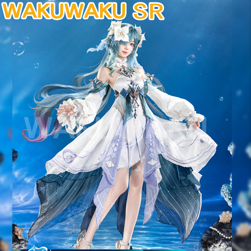 Game Genshin Impact Vodyanitsa Costume WakuWaku-SR Snezhnaya