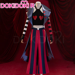 DokiDoki-R Anime Hell Hotel Cosplay Blue Coat Red Black Costume