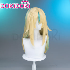 DokiDoki Anime Jellyfish Can't Swim in the Night Cosplay Kano Yamanouchi Wig Long Straight Yellow Green Highlight Hair