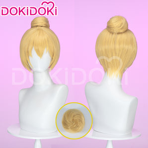 DokiDoki Anime Cosplay Wig Yellow Straight Women Hair