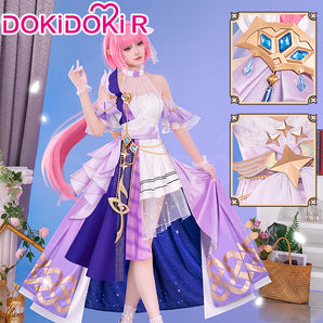 DokiDoki-R Game Honkai Impact 3rd Cosplay Elysia Costume / Wig Sweet Trap Concert Dresses