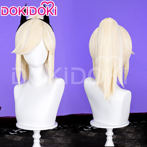 DokiDoki Anime Hell Hotel Cosplay Wig Long Straight White Hair