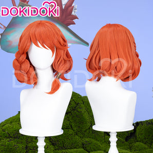 DokiDoki Anime Wig Cosplay Wig Short Orange Hair