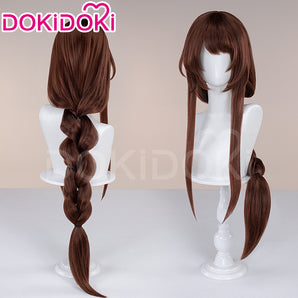 DokiDoki Game Cosplay Wig Long Brown Hair