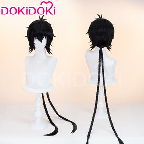 DokiDoki Game Wuthering Waves Rover Male Wig Long Straight Black Hair
